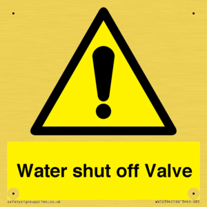 Water shut off Valve